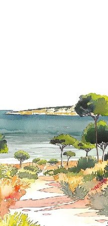 Carta da parati panoramica estiva