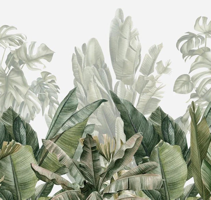 Carta da parati panoramica verde banana