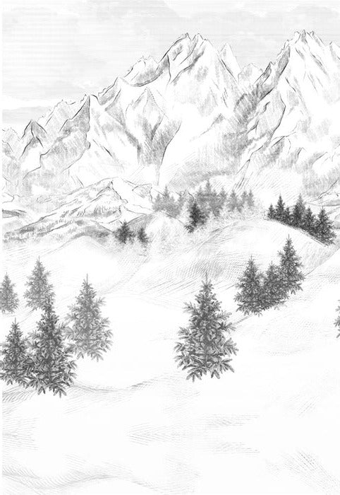 Sfondo della montagna di Chamonix