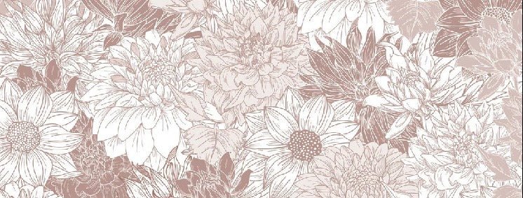 Carta da parati con fiori di dalia