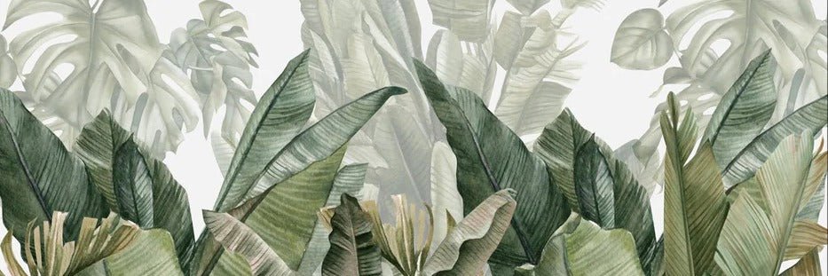 Carta da parati panoramica verde banana