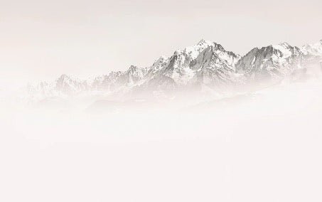 Carta da parati del Monte Bianco, mattina nebbiosa