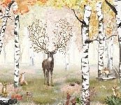 Carta da parati della foresta magica dei bambini