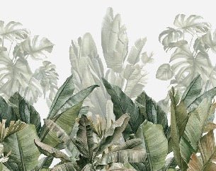 Carta da parati panoramica verde banana