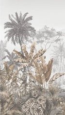 Carta da parati seppia tropicale