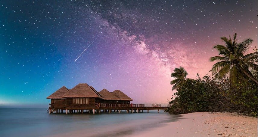 Papier peint photo plage paradisiaque féérique, XXL, tendance