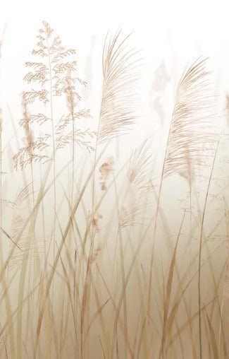 Carta da parati con fiori di campo di grano