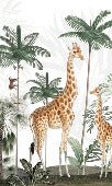 Carta da parati della famiglia Giraffe