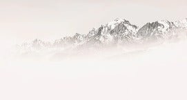 Carta da parati del Monte Bianco, mattina nebbiosa