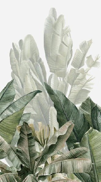 Carta da parati panoramica verde banana