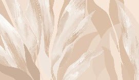 Carta da parati in tessuto floreale beige