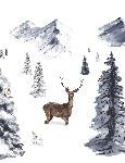 Carta da parati per bambini Animali nella neve