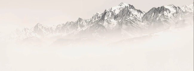 Papier peint Mont Blanc dans la brume sépia, XXL, tendance