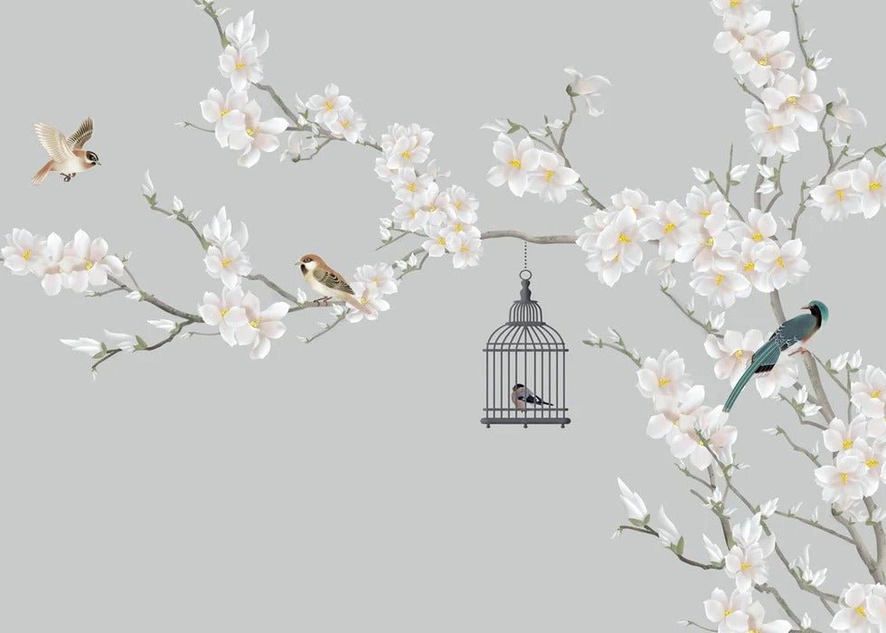 Romantico albero in fiore