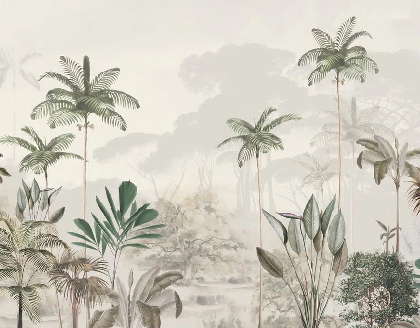 Papier peint panoramique jungle eden vert, XXL, tendance