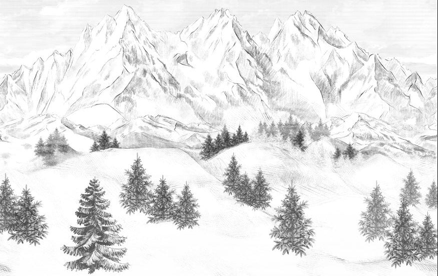 Sfondo della montagna di Chamonix