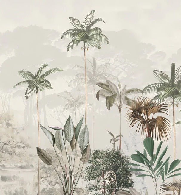 Carta da parati panoramica della giungla Green Eden