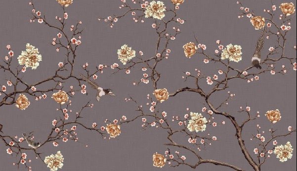 Carta da parati con fiori di primavera