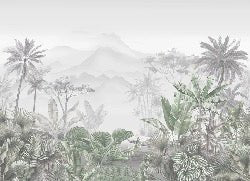 Papier peint tendance tropical vert, XXL, tendance