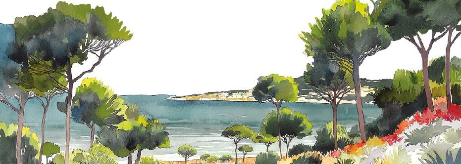 Carta da parati panoramica estiva