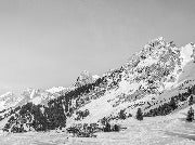 Carta da parati panoramica per chalet alpino