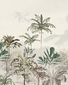 Carta da parati panoramica della giungla Green Eden