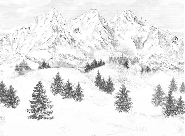 Sfondo della montagna di Chamonix