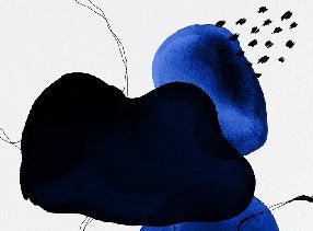 Carta da parati moderna in acquerello blu petrolio