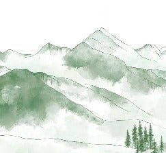 Aravis montagne foresta verde carta da parati