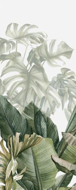 Carta da parati panoramica verde banana