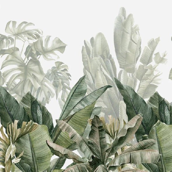 Carta da parati panoramica verde banana