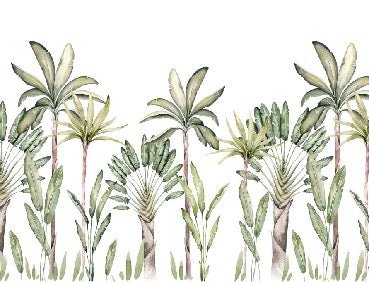 Papier peint tropical aquarelle, XXL, tendance