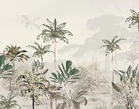 Carta da parati panoramica della giungla Green Eden