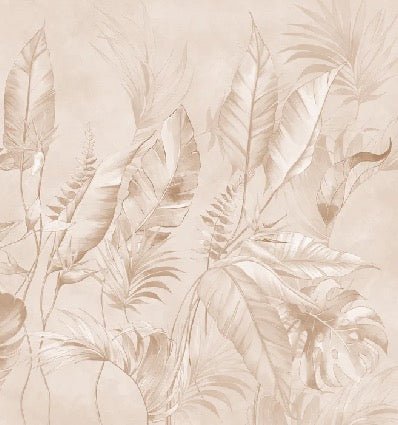 Elegante carta da parati della giungla polverosa