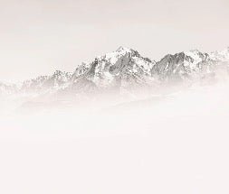 Carta da parati del Monte Bianco, mattina nebbiosa