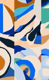 Papier peint abstrait vibrant, XXL, tendance