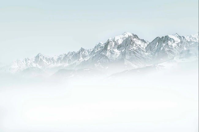 Il Monte Bianco nella nebbia