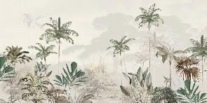Carta da parati panoramica della giungla Green Eden