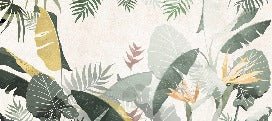 Carta da parati personalizzata giallo-verde