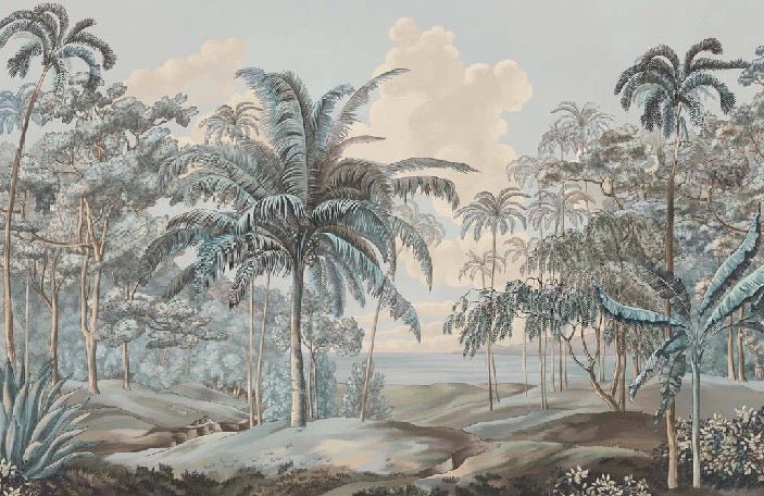 Carta da parati del paesaggio blu di Celebes