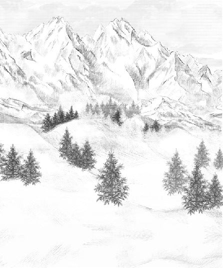 Sfondo della montagna di Chamonix