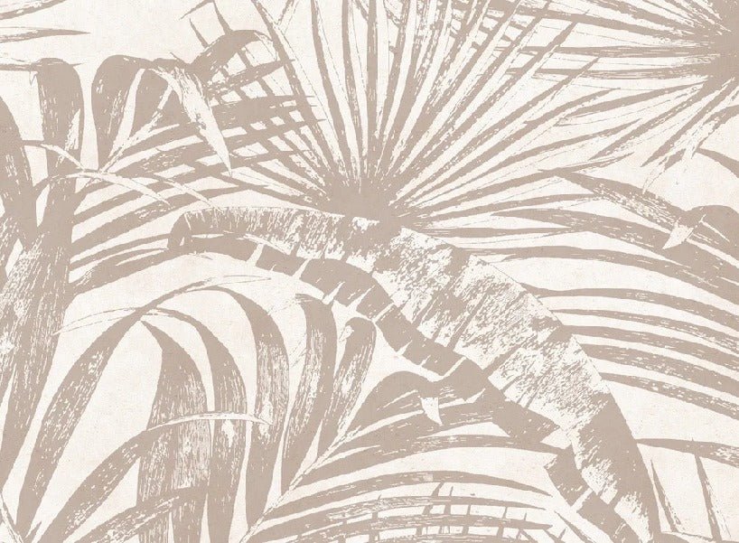 Papier peint monochrome jungle feuille, XXL, tendance