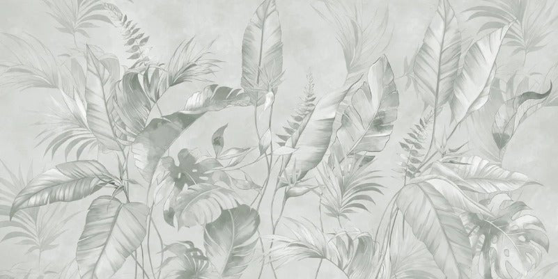 Carta da parati elegante della giungla salvia