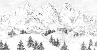 Sfondo della montagna di Chamonix