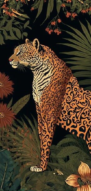 Papier peint exotique tigre