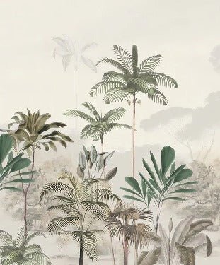 Carta da parati panoramica della giungla Green Eden