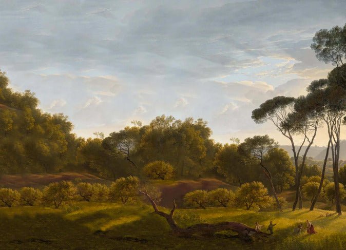 Carta da parati con paesaggio storico italiano