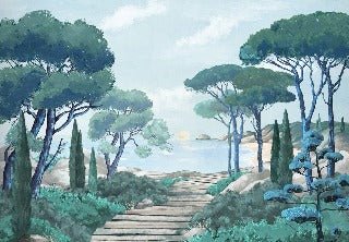 Carta da parati passeggiata nei torrenti