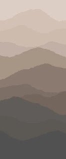 Papier peint wc panoramique dunes terracotta