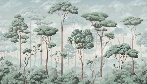 Papier peint panoramique pinède volupté, XXL, tendance